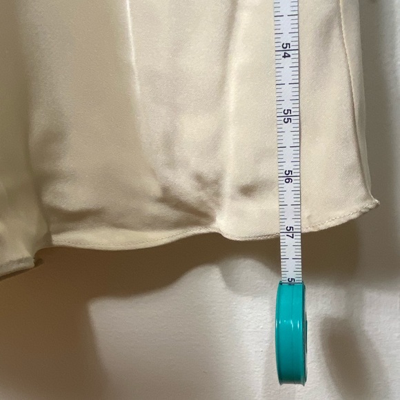 J.Crew Champagne Silk Vneck Sophia dress 8P - Picture 12 of 15